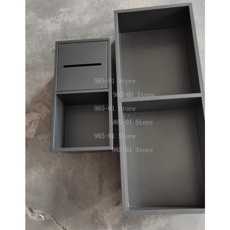 Toilet Paper Holder - Edelstahl Einbau-Badezimmerschrank Wandnische Taschentuchbox Toilettenpapierhalter Organizer