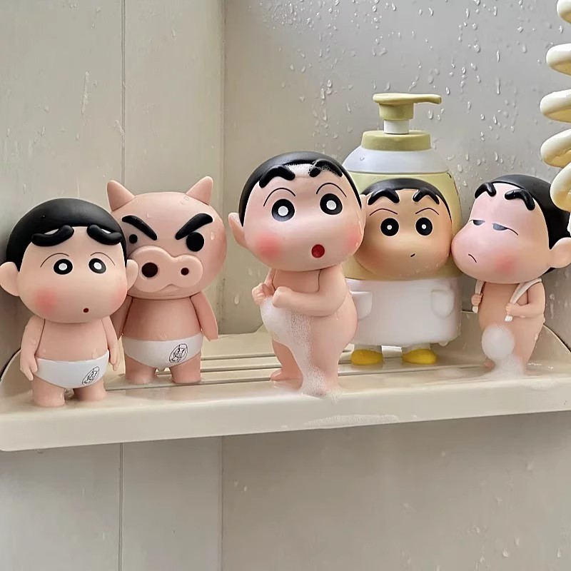Home Goods Bathroom Accessories - Badestift Shin Chan Niedliche Dekoration Badezimmer