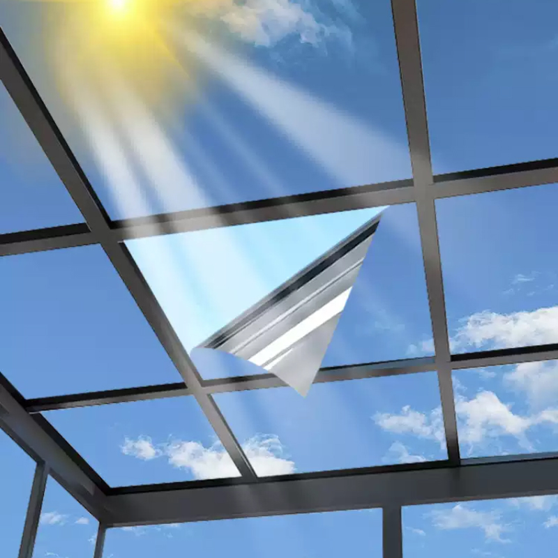 Home One Bathroom - Reflektierende Sichtschutzfolie für Fenster, Sonnenschutz, Wärmeisolierung,