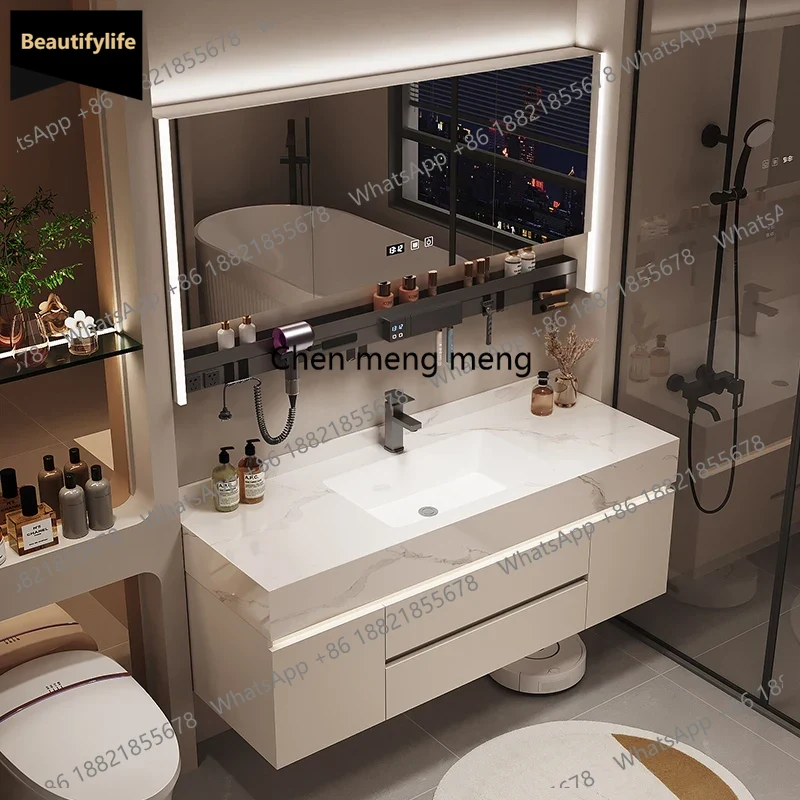 Home Bathroom Vanity Combo - B567 Trennwände Aufbewahrung Badezimmerschrank Organizer Spiegel