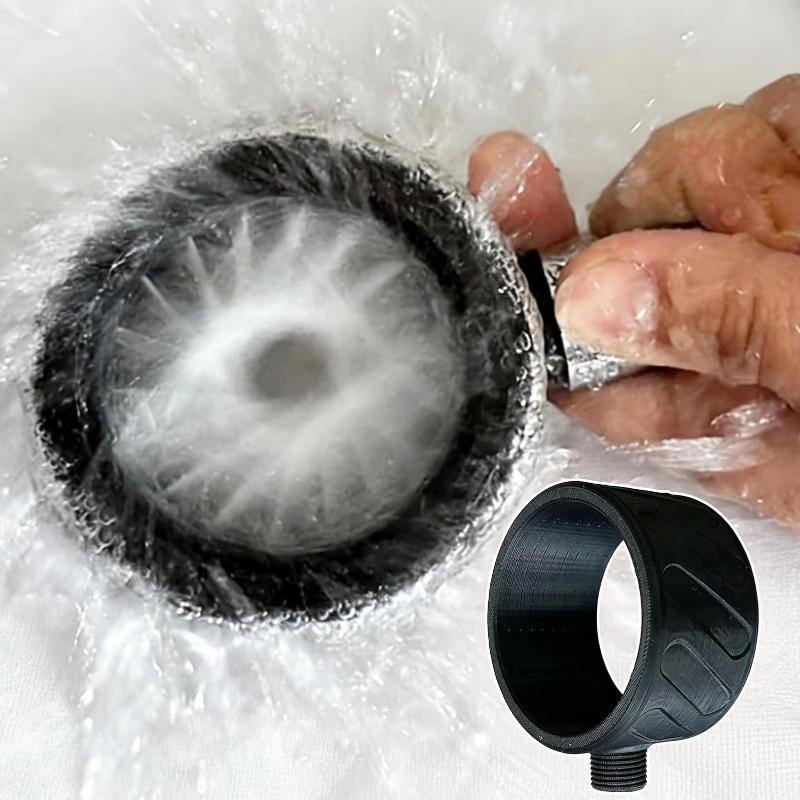 Home Office Bathroom - Hochdruck-Duschkopfdüse für Herren, 1 Stück, Spiralspray,