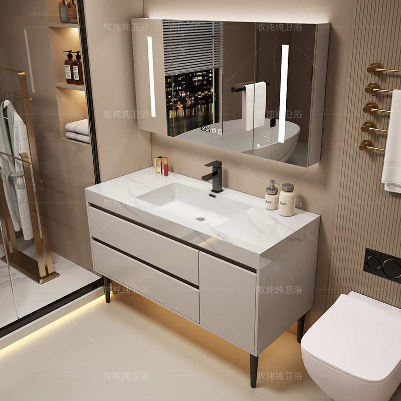 Home Bathroom Vanity Combo - Über-Spiegel-Badezimmerschrank, Trennwände, Aufbewahrung für Parfüm, Hautpflege,