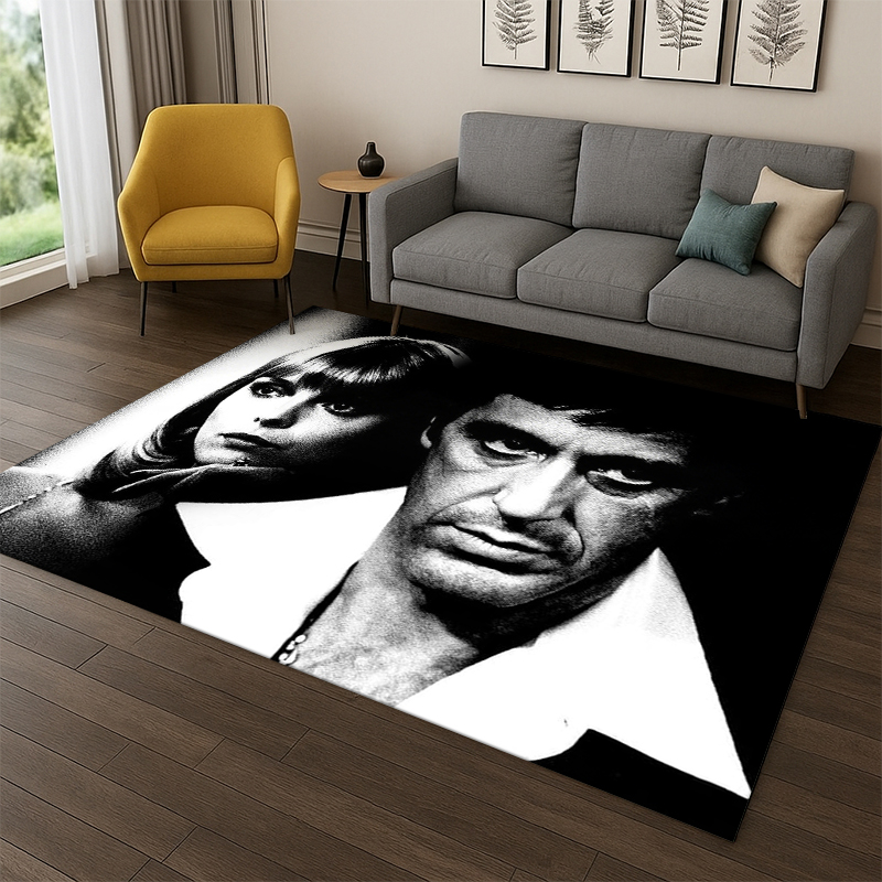 Home Bathroom Movie - 3D Scarface Klassischer Film Tony Teppich