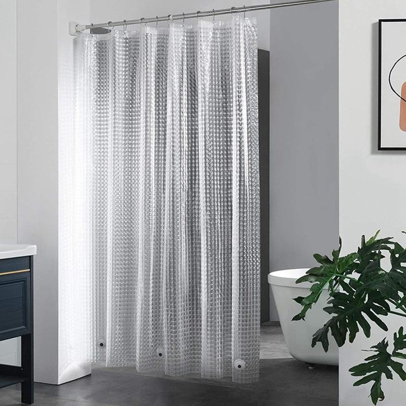 PEVA-Duschvorhang mit transpar – Shower Curtain Liner Bewertung und Preis