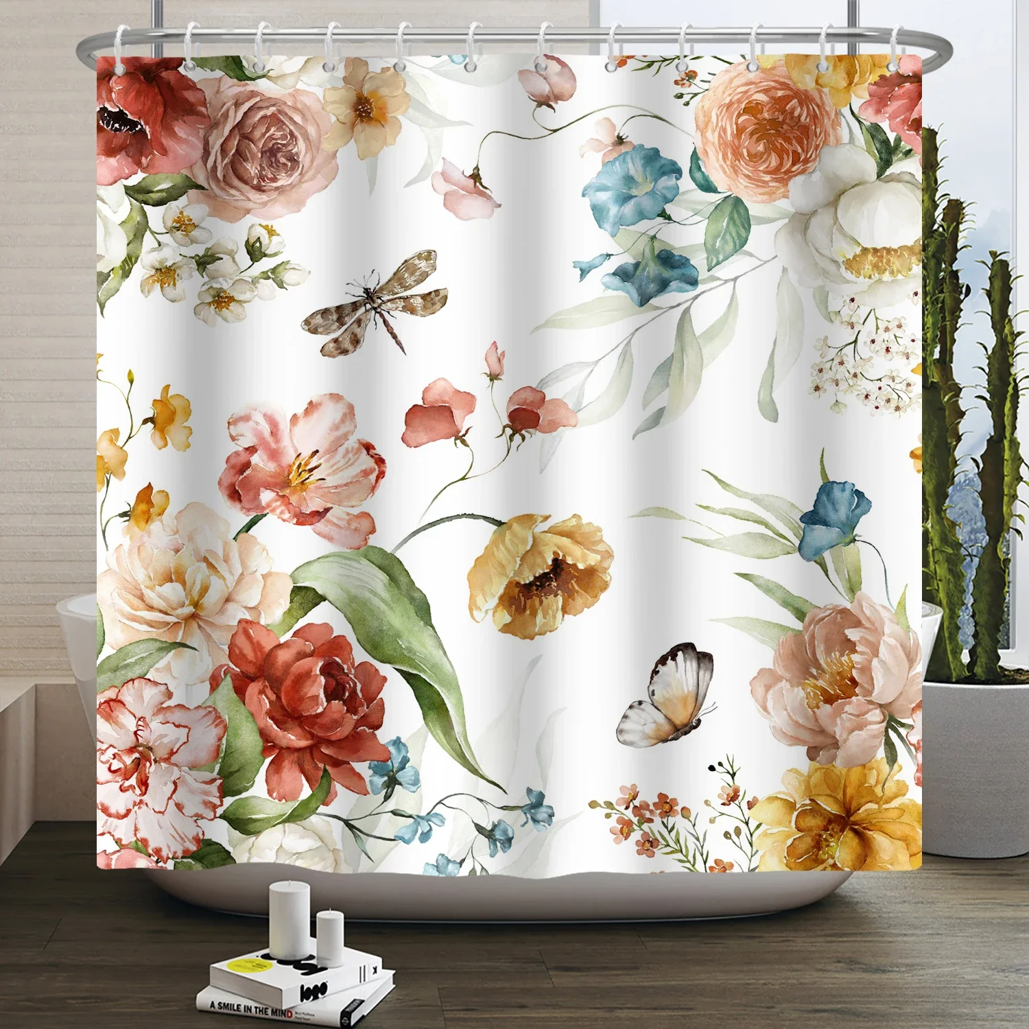 Aquarell-Eukalyptusblatt-Dusch – Shower Curtain Liner Bewertung und Preis