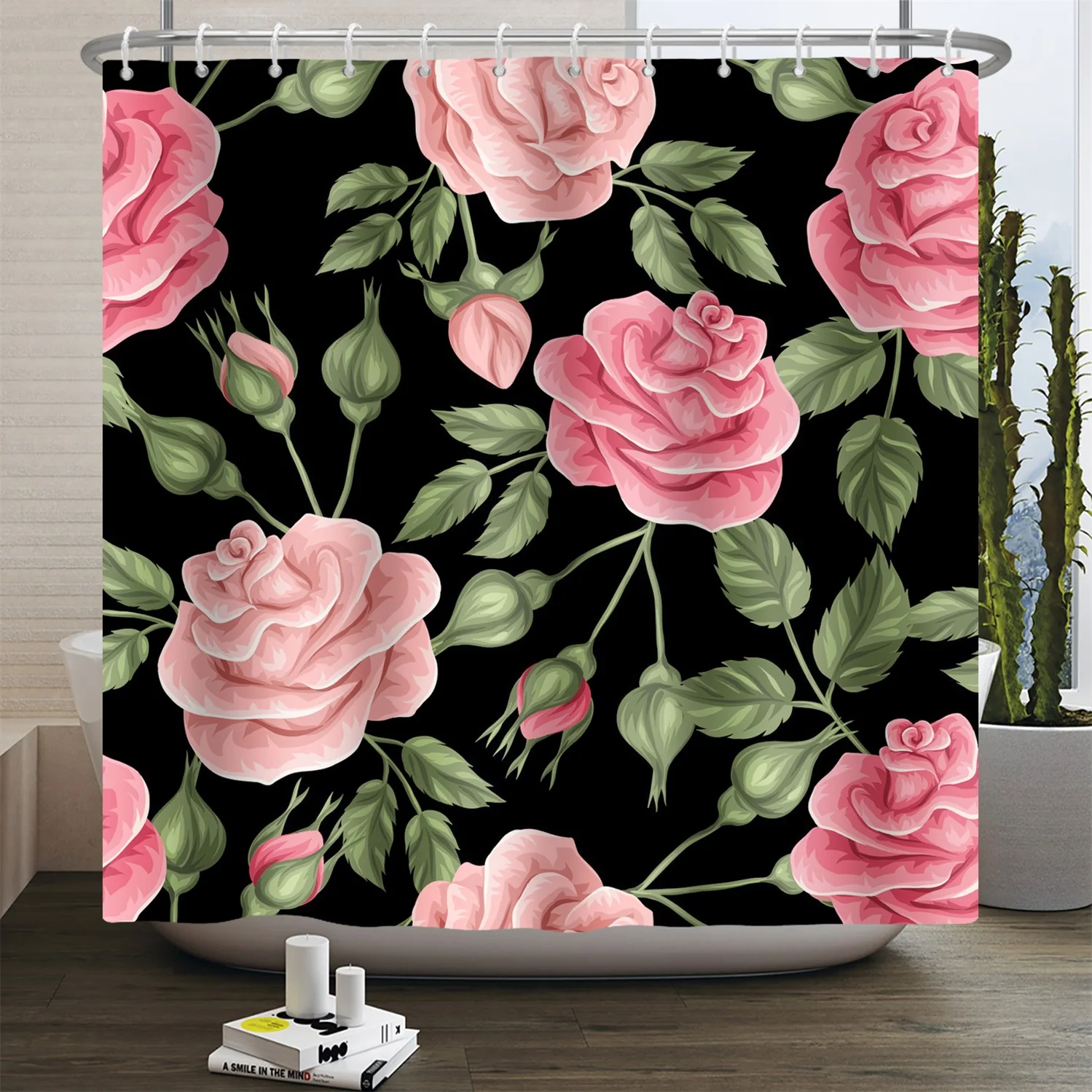 Aquarell-Eukalyptusblatt-Dusch – Shower Curtain Liner Bewertung und Preis