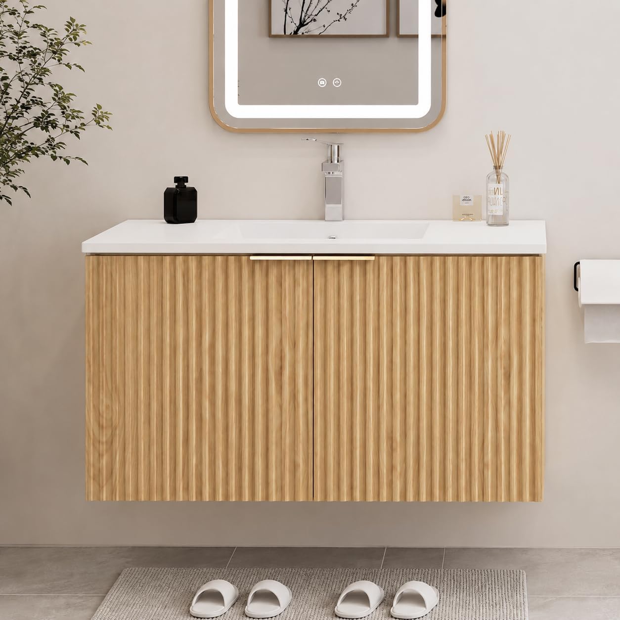 Moderner schwebender Badezimme – Home And Bathroom Bewertung und Preis