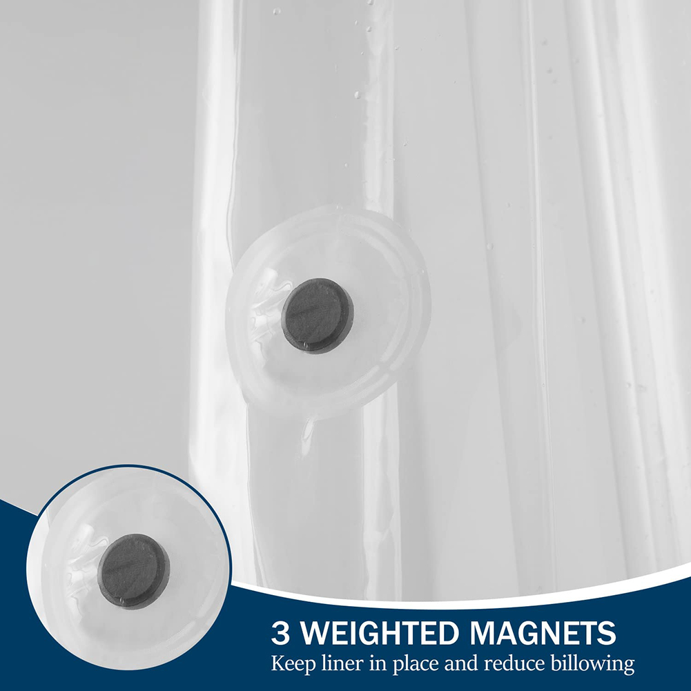 Transparente Plastik-Duschvorh – Shower Curtain Liner Bewertung und Preis