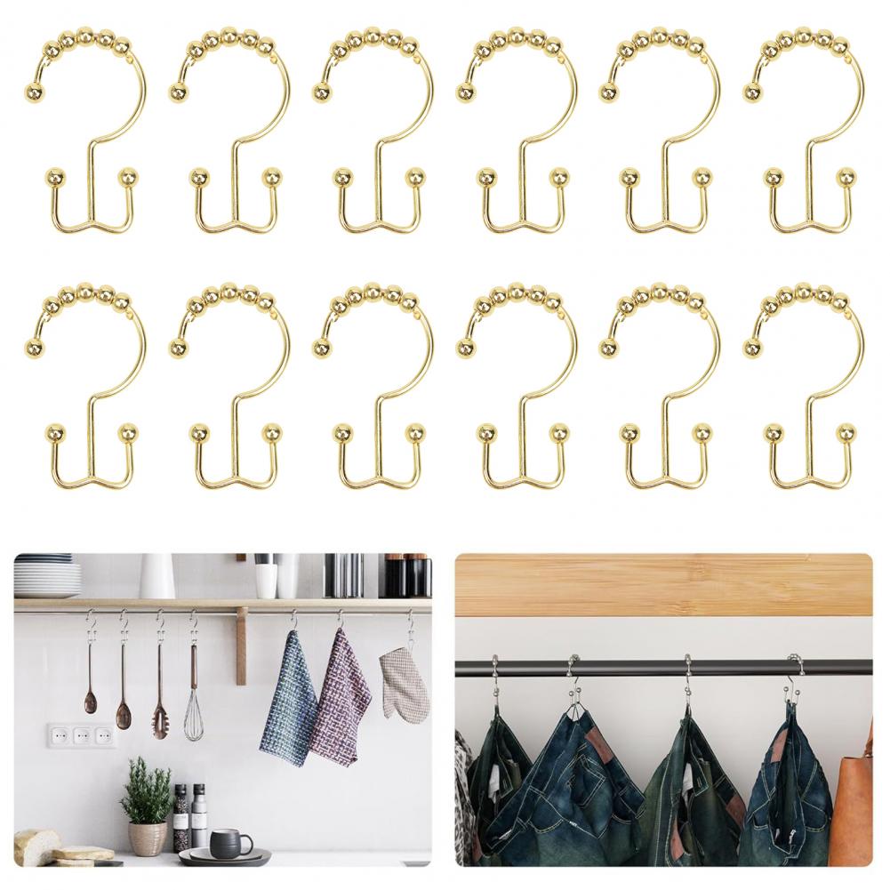 12-teiliges Set aus goldenen M – Shower Curtain Liner Bewertung und Preis
