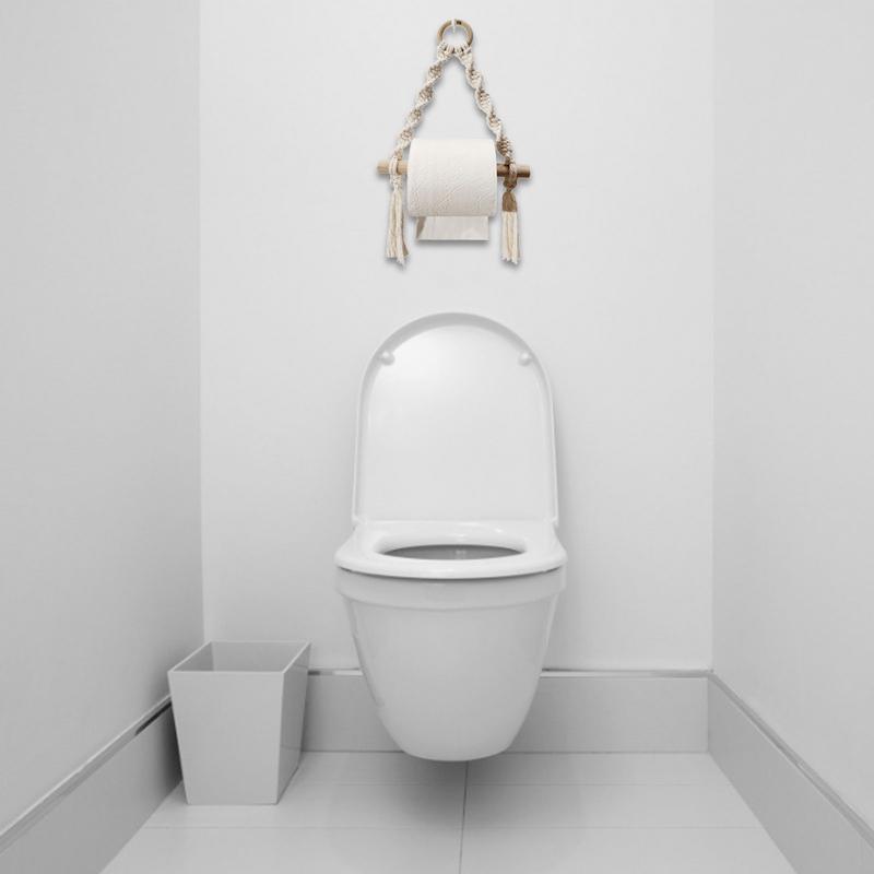 Hand gewebte hölzerne Toilette – Home Bathroom Paper Towel Dispenser Bewertung und Preis
