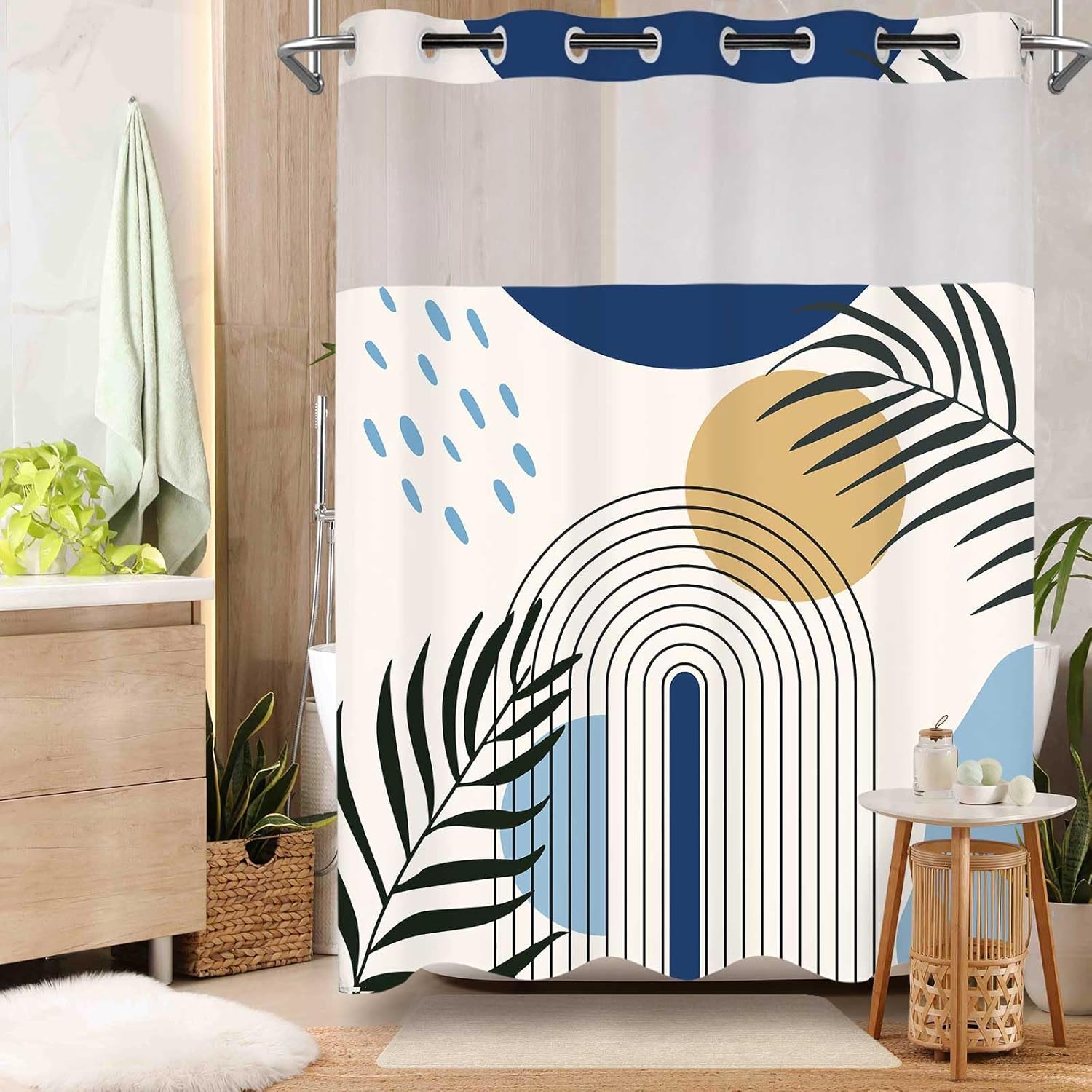 Duschvorhang ohne Haken, mit S – Shower Curtain Liner Bewertung und Preis