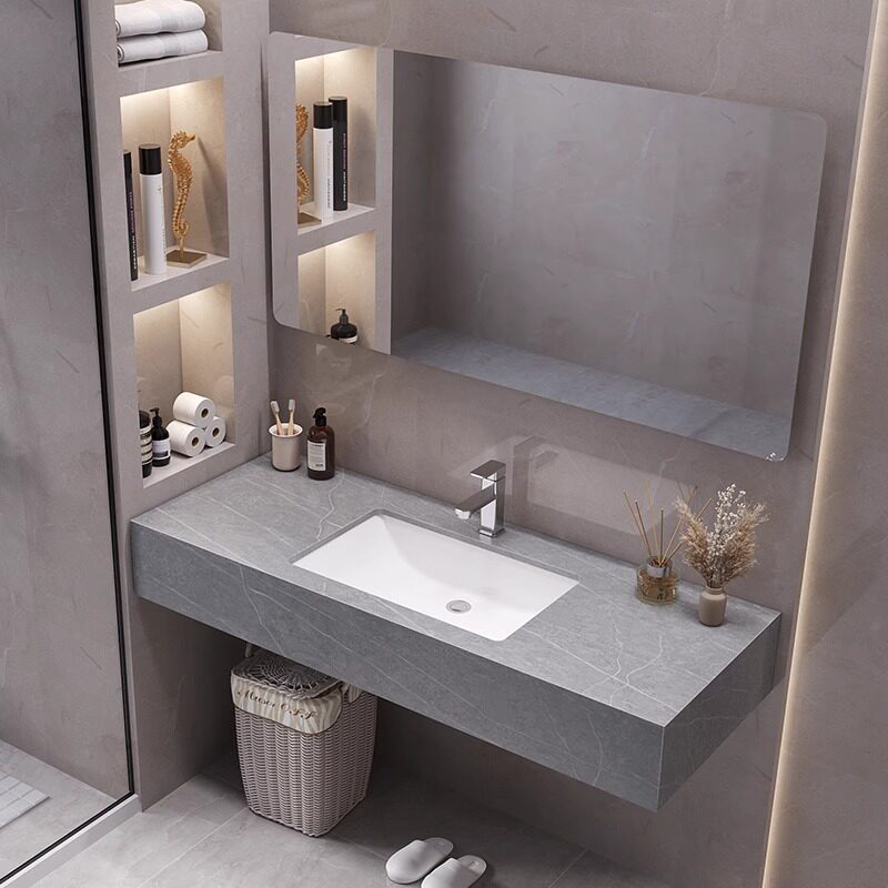 Moderner Badezimmerschrank mit – Home Bathroom Vanity Combo Bewertung und Preis
