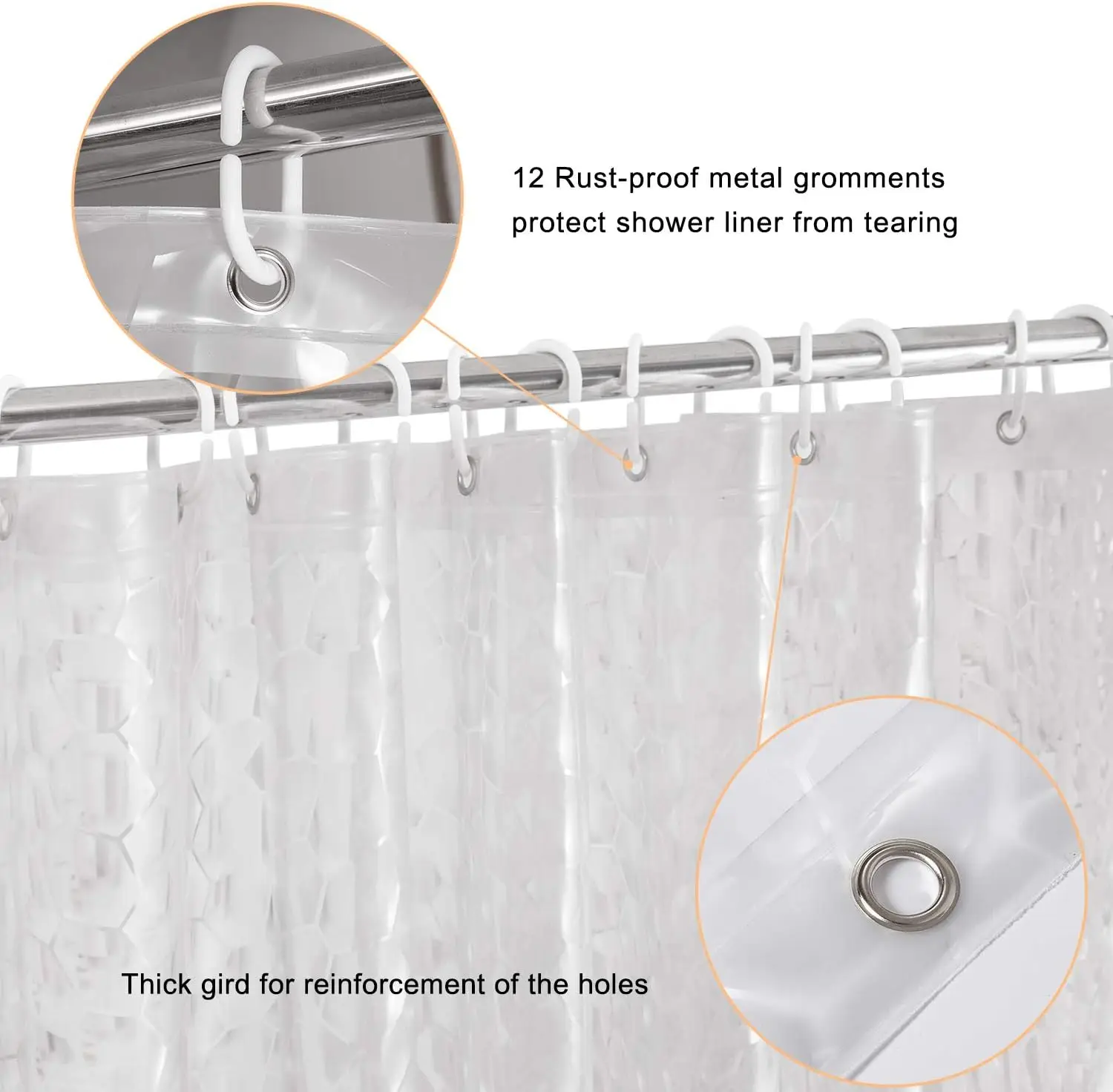 3D-Wasserwürfel-Duschvorhang,  – Shower Curtain Liner Bewertung und Preis