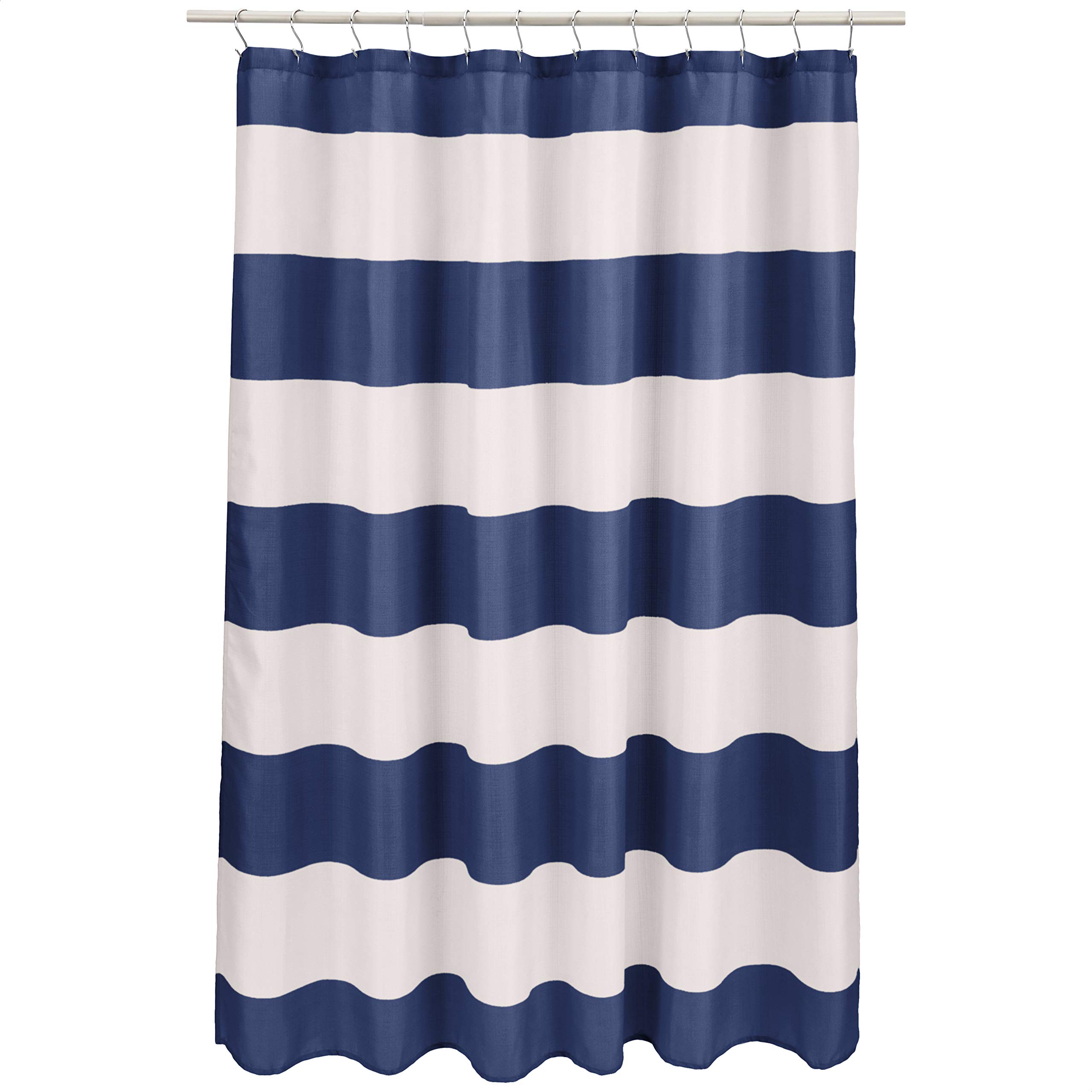 Marineblauer Duschvorhang mit  – Shower Curtain Liner Bewertung und Preis