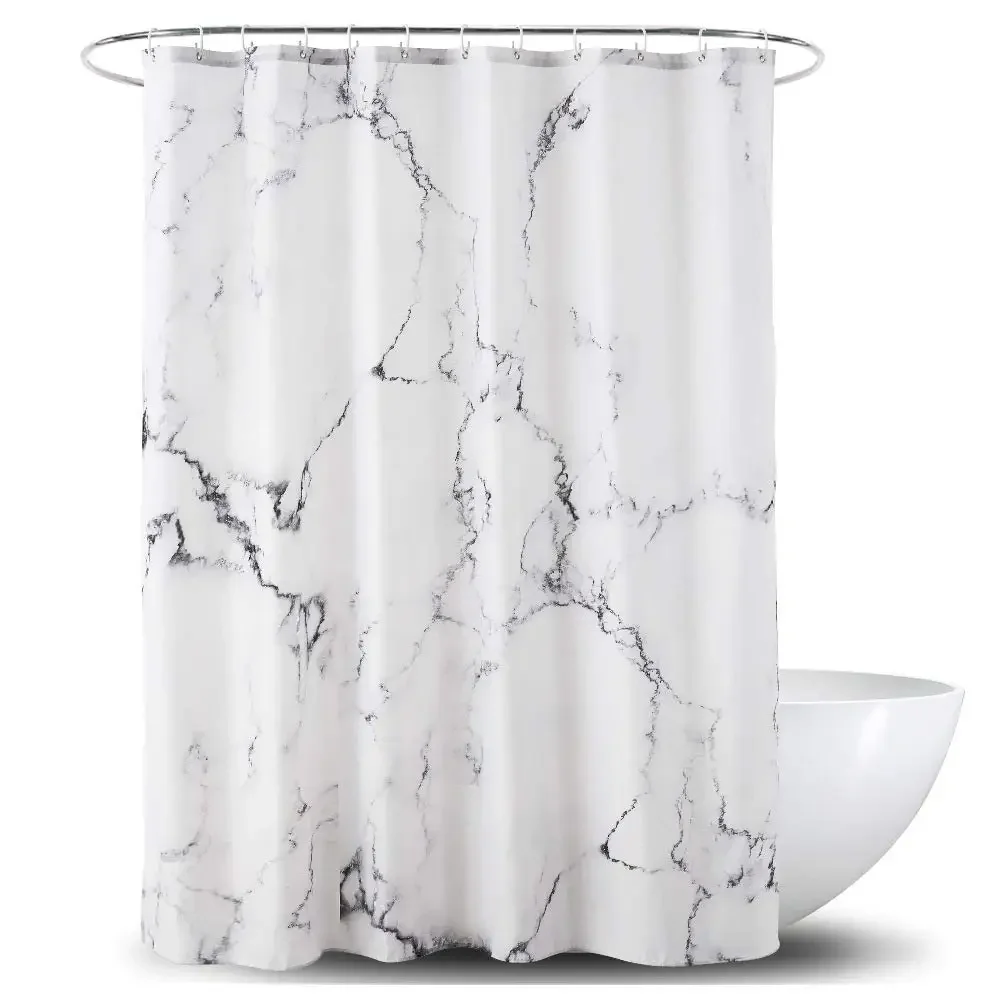 Grau-Gold-Marmor-Tinten-Textur – Shower Curtain Liner Bewertung und Preis