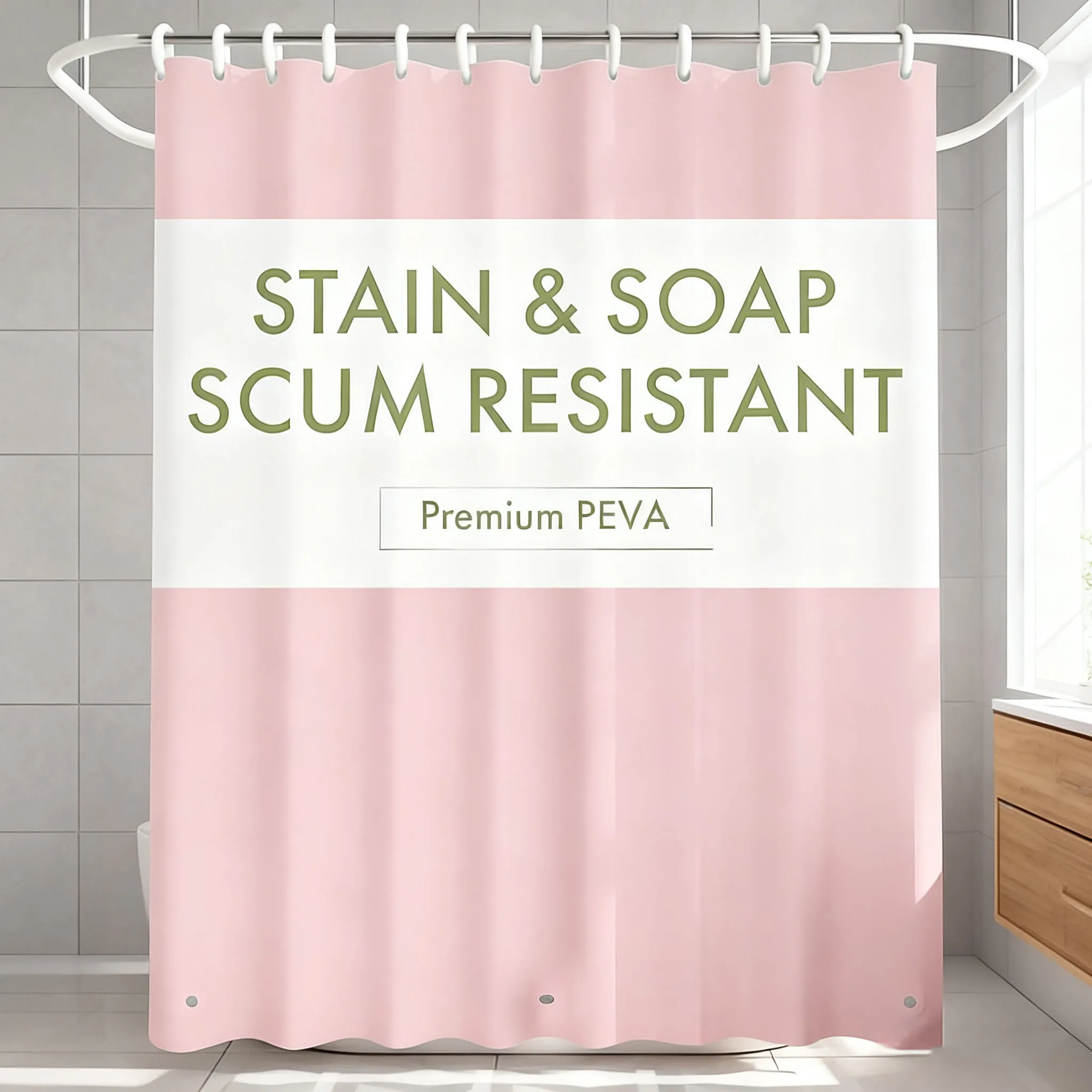 1 x leichter PEVA-Duschvorhang – Shower Curtain Liner Bewertung und Preis