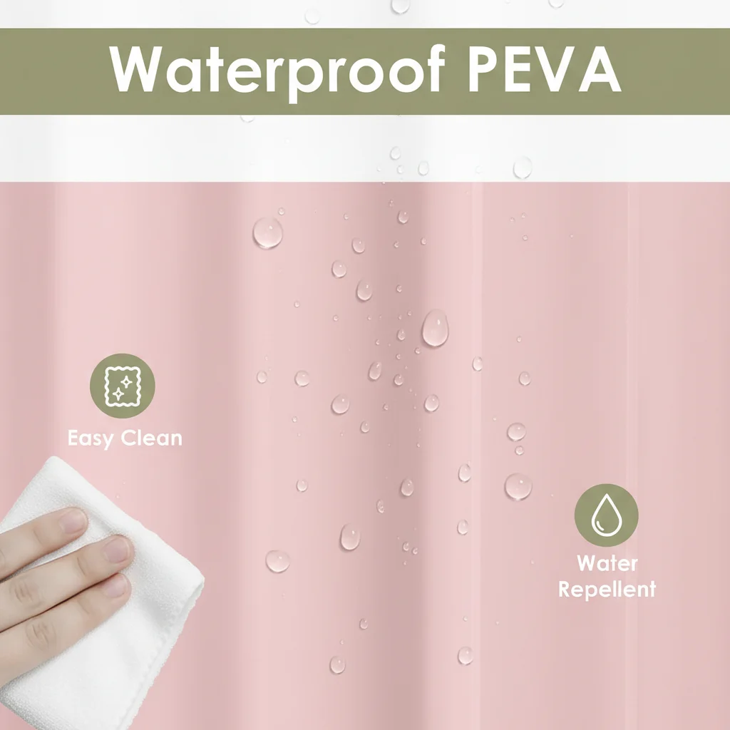 1 x leichter PEVA-Duschvorhang – Shower Curtain Liner Bewertung und Preis