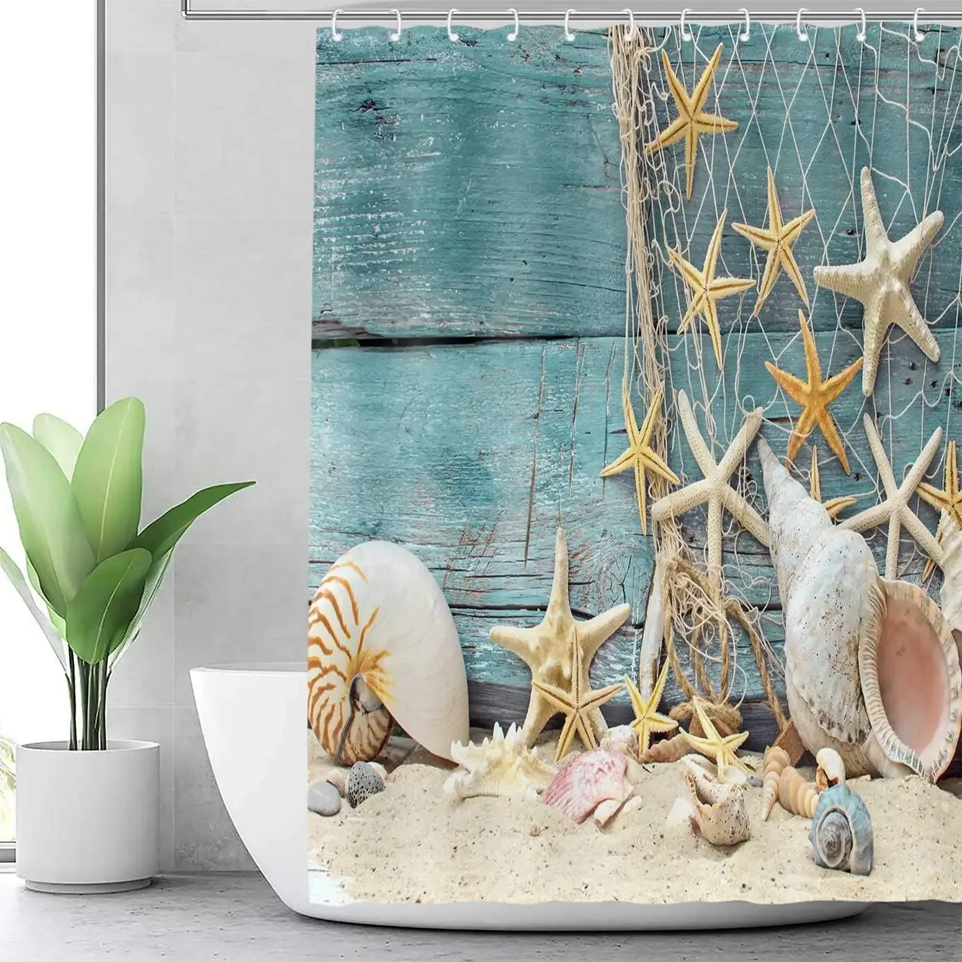 Muschel Duschvorhang Sommer St – Shower Curtain Liner Bewertung und Preis