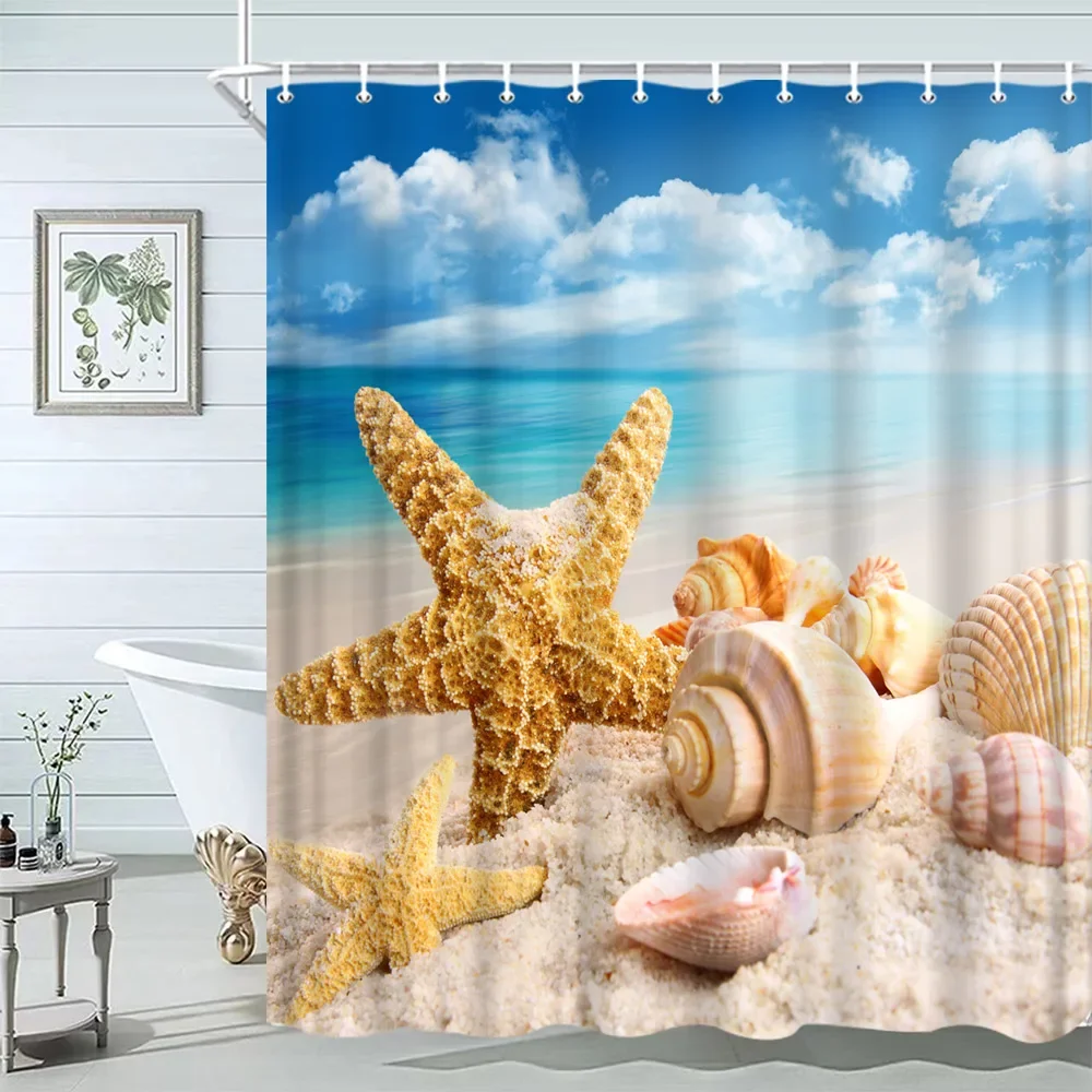 Muschel Duschvorhang Sommer St – Shower Curtain Liner Bewertung und Preis
